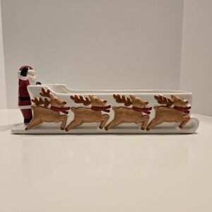 TAG Merry Santa Sleigh Dish